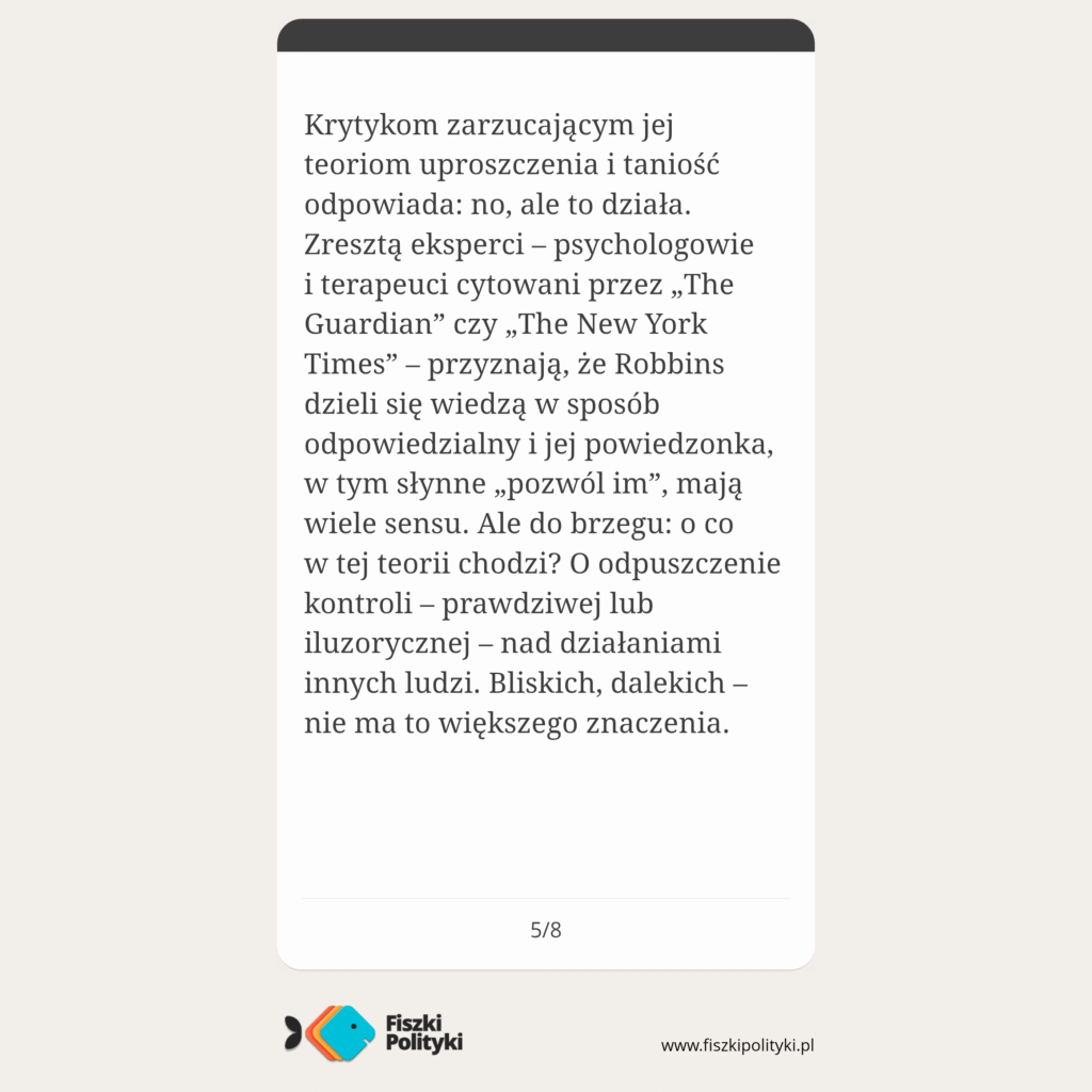 Fiszka Polityki na temat Mel Robbins